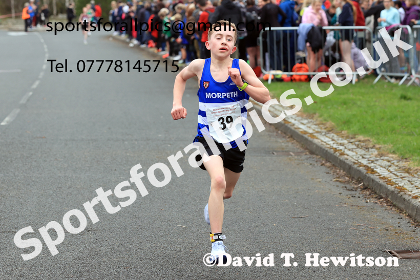 Boys and Girls Under-14s, 2026 Elswick Harriers Good Friday Road Relays and Young Athletes, Newburn,  Newcastle upon Tyne. Photo: David T. Hewitson/Sports for All Pics